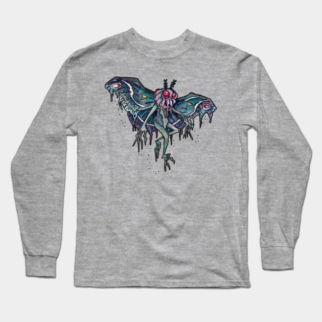 Mothman Long Sleeve T-Shirt by JenTheTracy